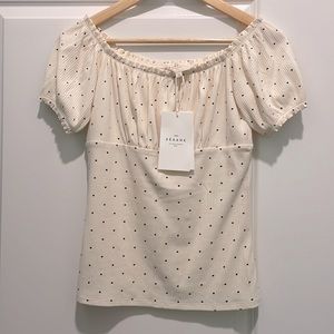 Sézane Fanelie Off-the-Shoulder Top NWT